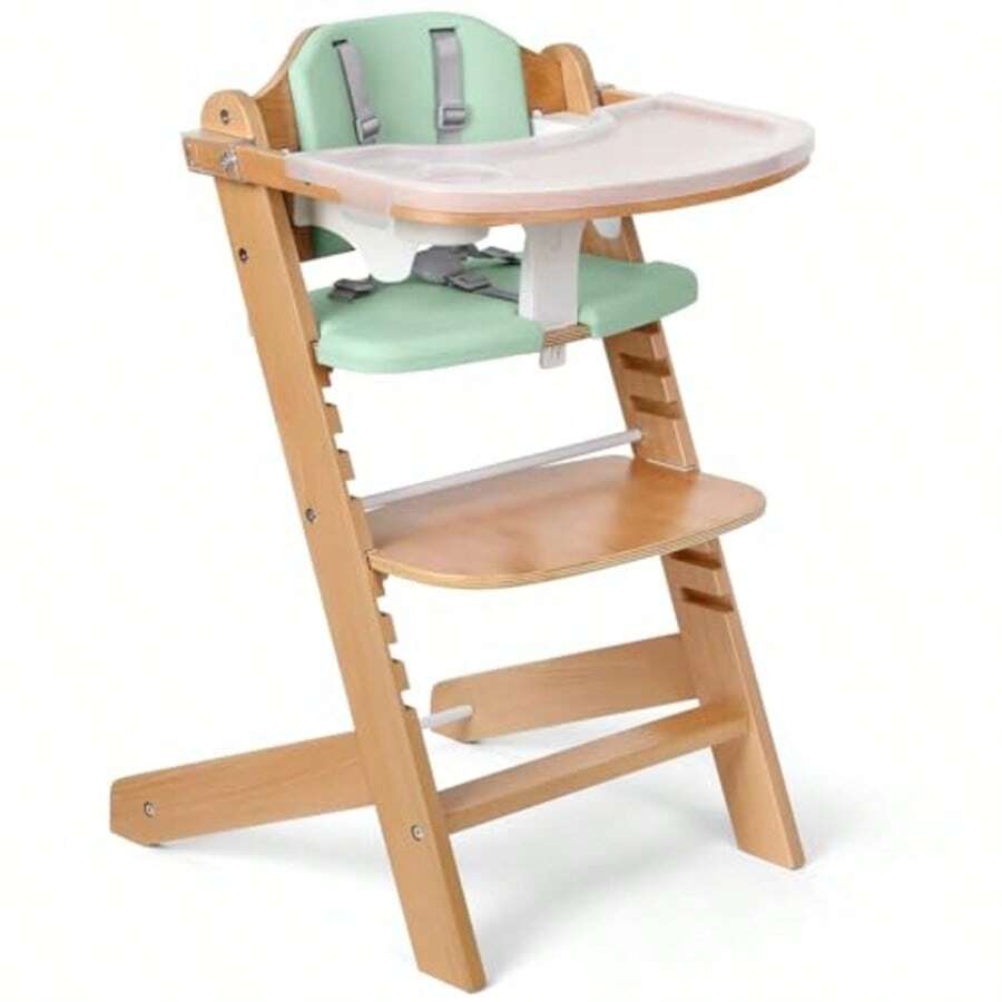 3 In 1 Convertible Baby High Chair With Adjustable Tray