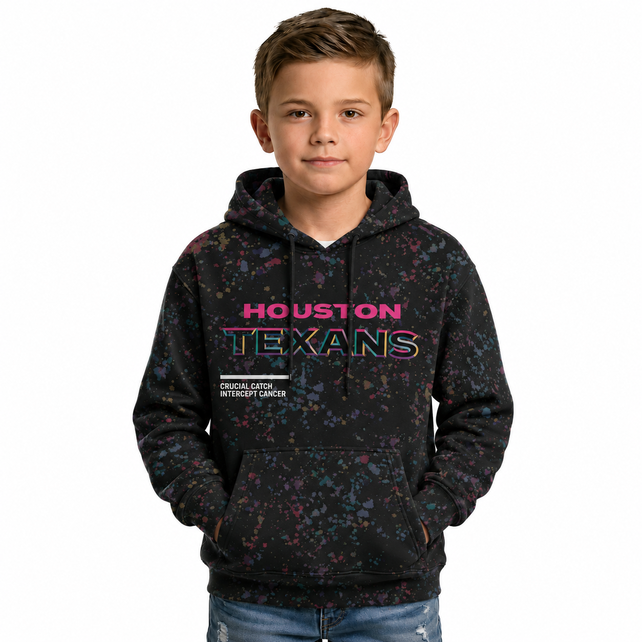 Houston Texans Football Kids Themed Graphic Hoodies