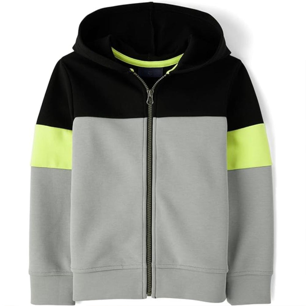 Long Sleeve Hooded Full Zip Front Sweatshirt