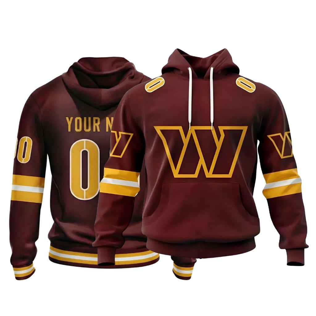 Personalized Washington Commanders Kids Hoodie For Football Fans And Team Wear