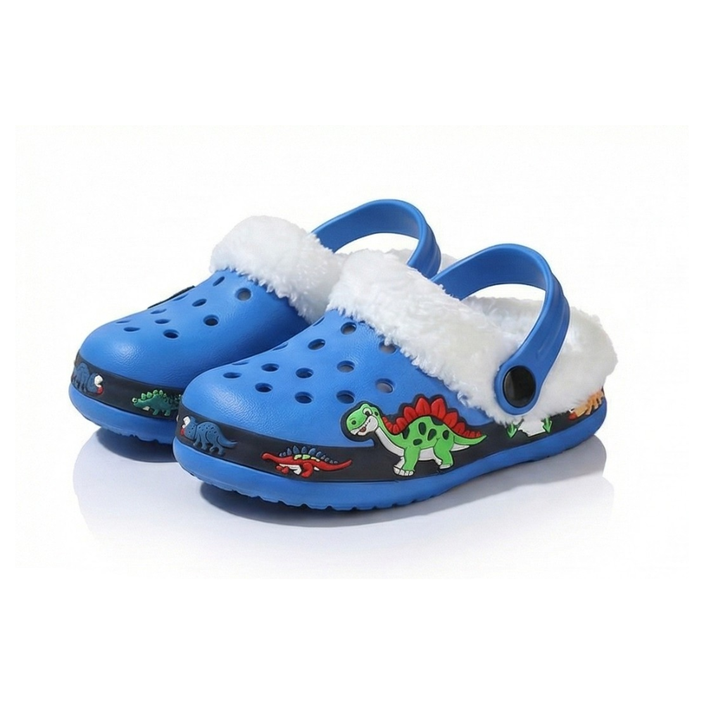 Kids Comfort Lined Adjustable Strap Clogs
