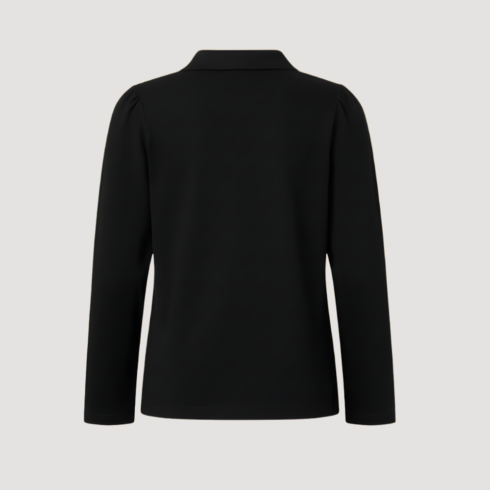 Girls Long Sleeve Pique Polo