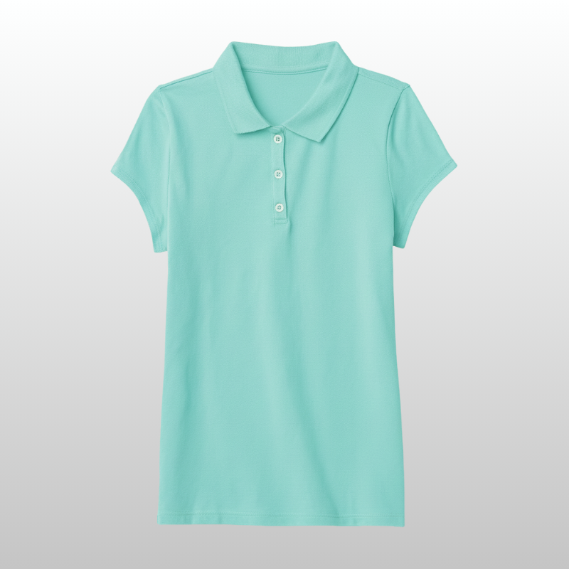 Girls Uniform Pique Polo Tshirt