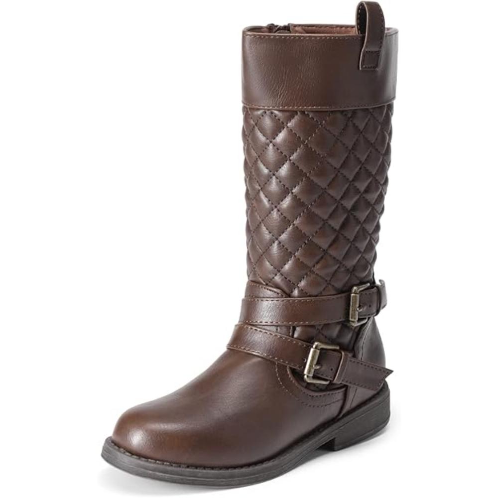 Toddlers Girls Quilted Riding Boots