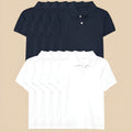 Pack Of 10 Short Sleeve Polo T Shirts
