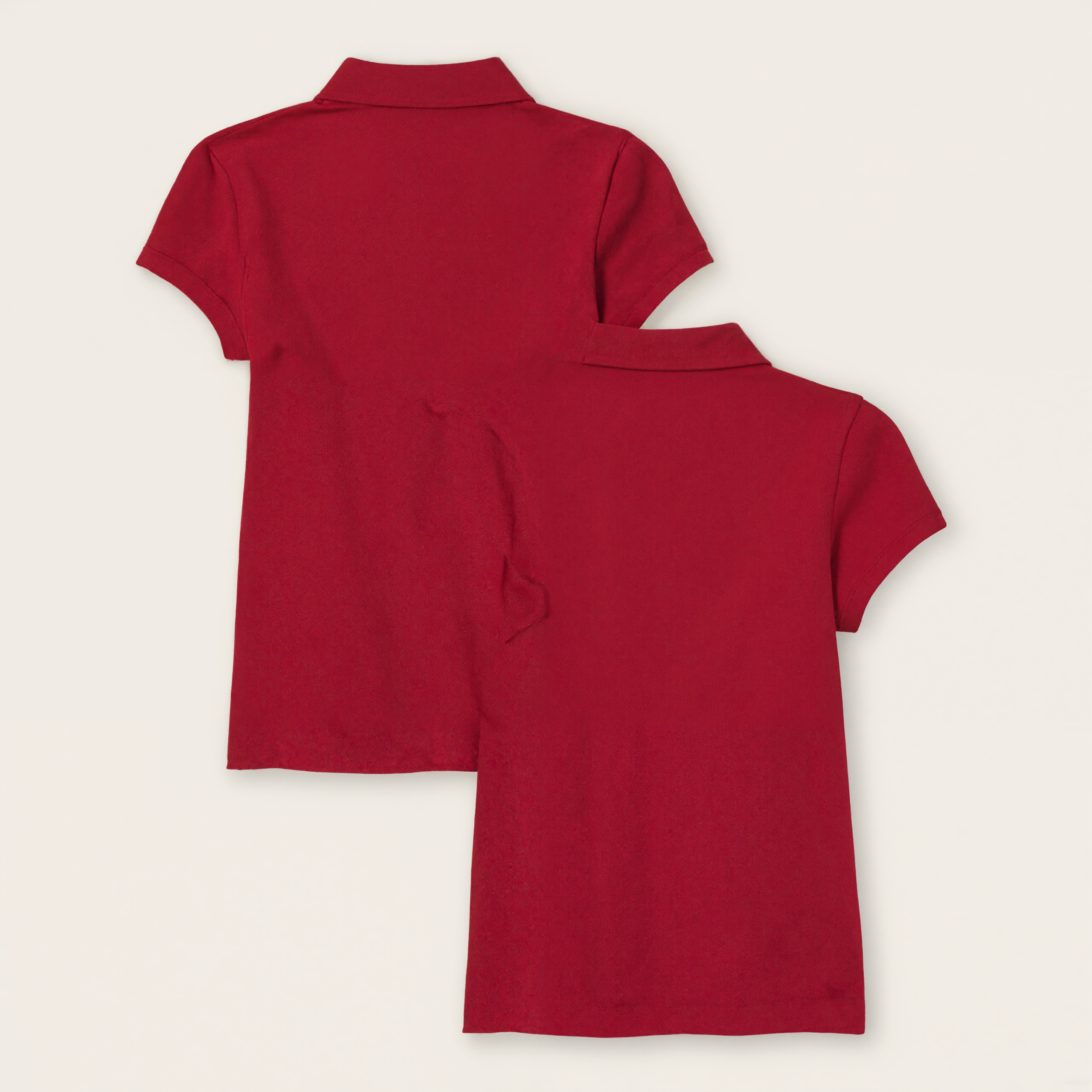 Girls Pack Of 2 Uniform Pique Polo