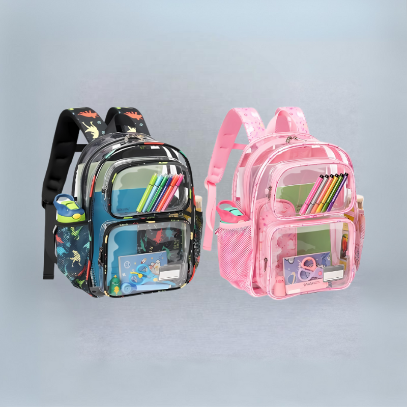 Kids 2 Pack Clear Backpack