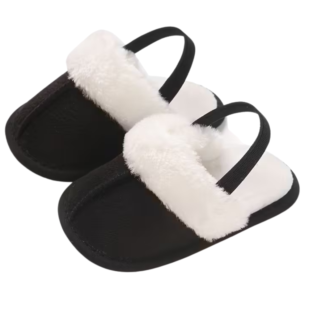 Infant Girls Cozy Plush Soft Non Slip Indoor Slippers