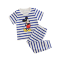 Kids Mickey Mouse Cartoon Stripe Printed Pajama Set