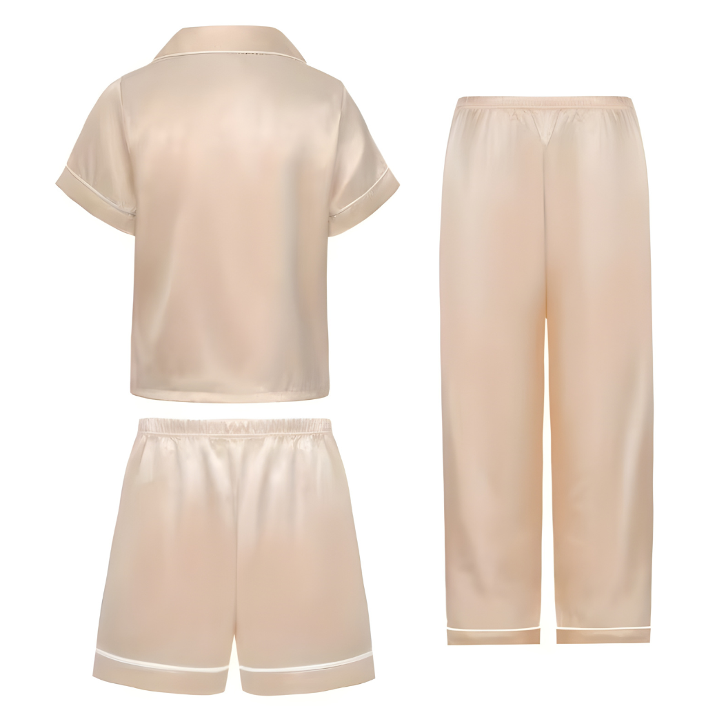 Girls Three Piece Casual Pajama Set