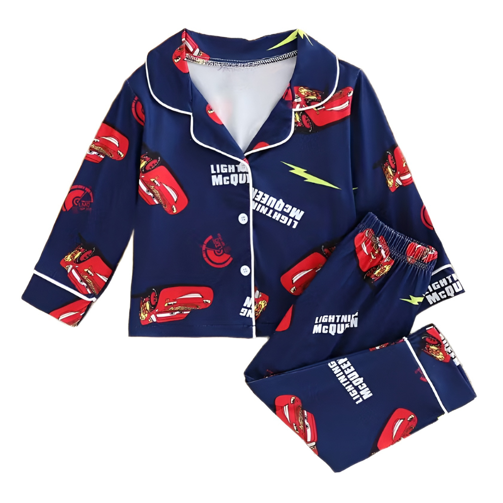 Boys Lightning McQueen Print Pajama Set