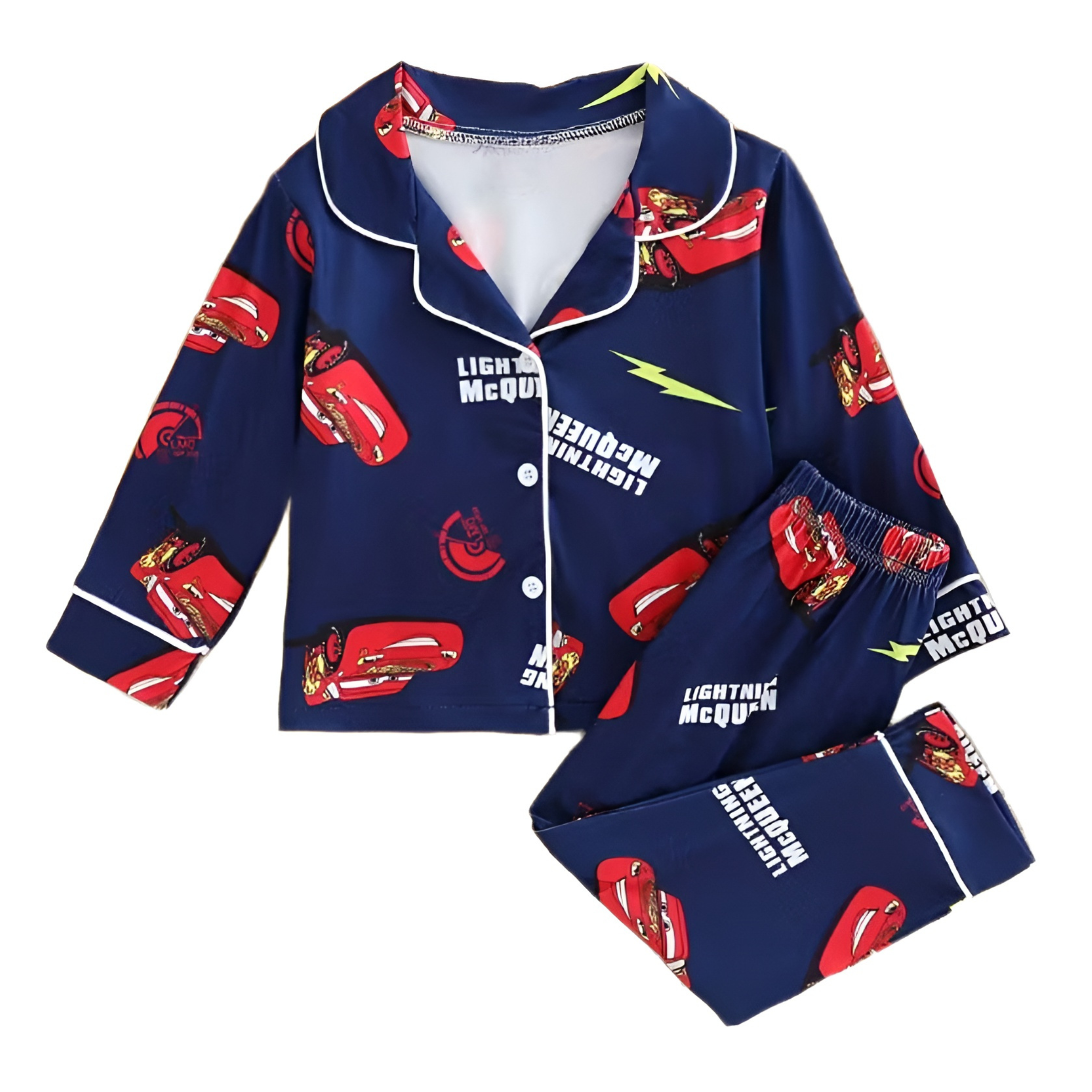 Boys Lightning McQueen Print Pajama Set
