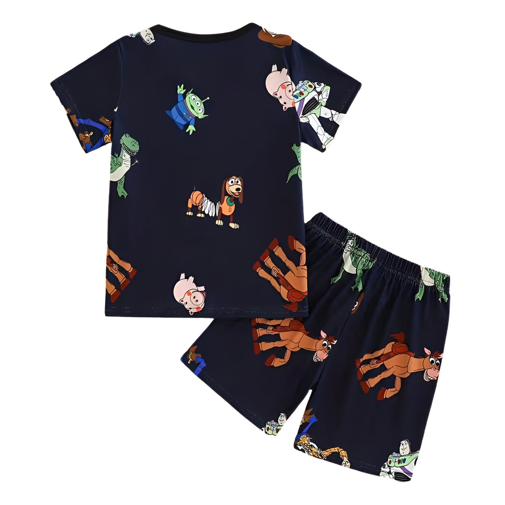 Boys Toy Story Character Print Short Sleeve Pajama Set