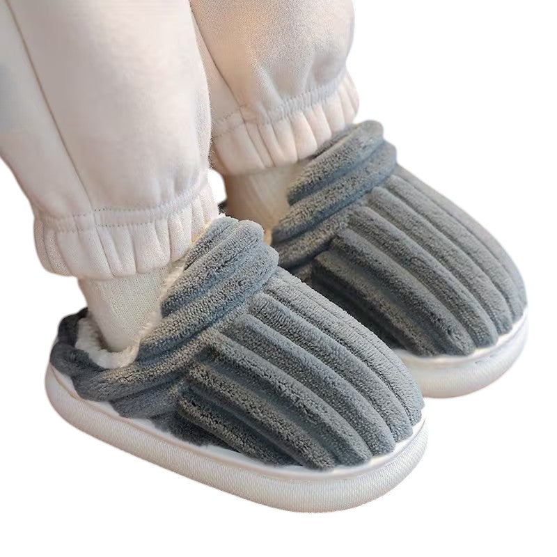 Kids Winter Lined Slip On Slippers