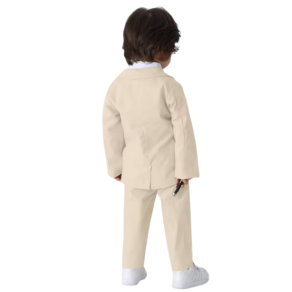 Boys Two Piece Gentleman Suit With Bow Tie And Trousers