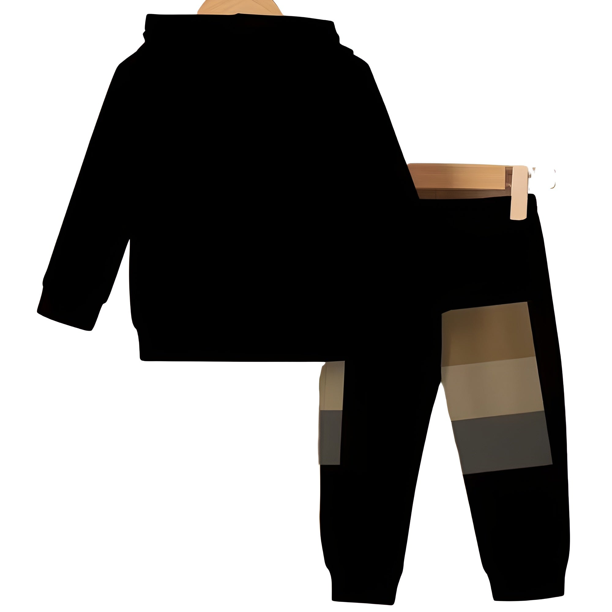 Boys Striped Hoodie And Pants Set