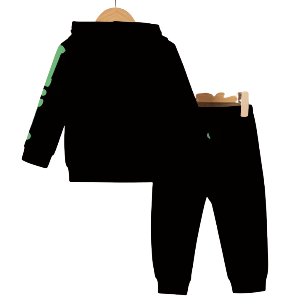 Boys Halloween Themed Hooded Sweatshirt And Pants Set