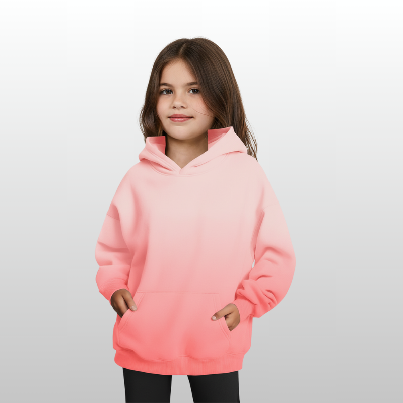 Girls Oversized Fleece Pullover Sweatshirts