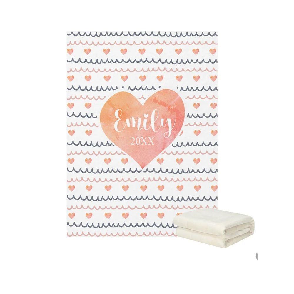 Custom Name Watercolor Bedding