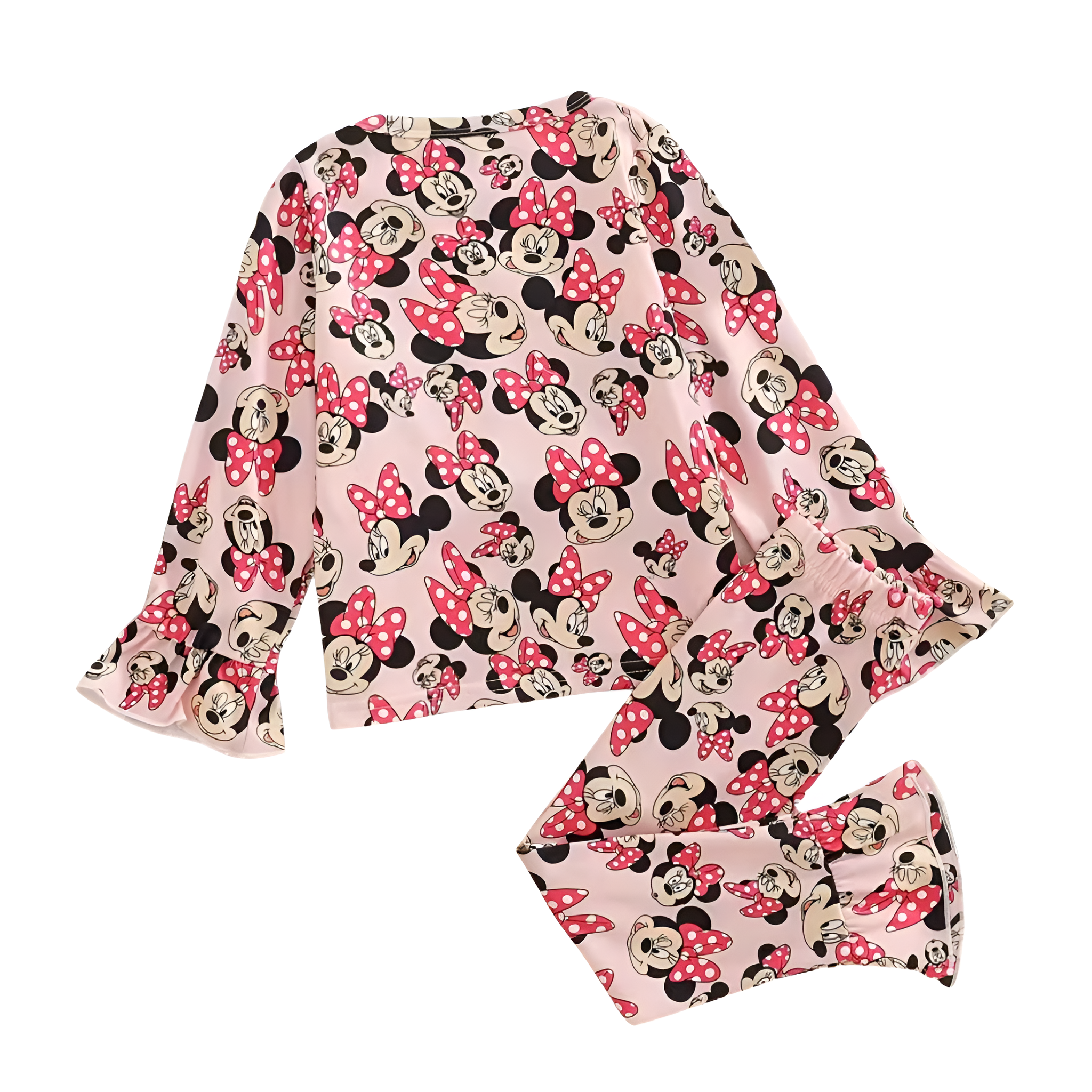 Kids Cartoon Minnie Printed Pajama Set