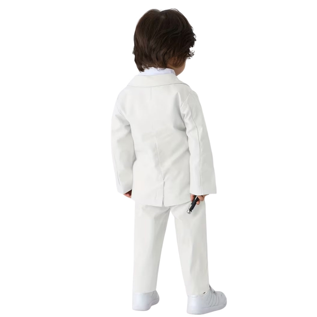 Baby Boys 2 Piece Of Gentleman Outfit With Suit Jacket And Pants Set