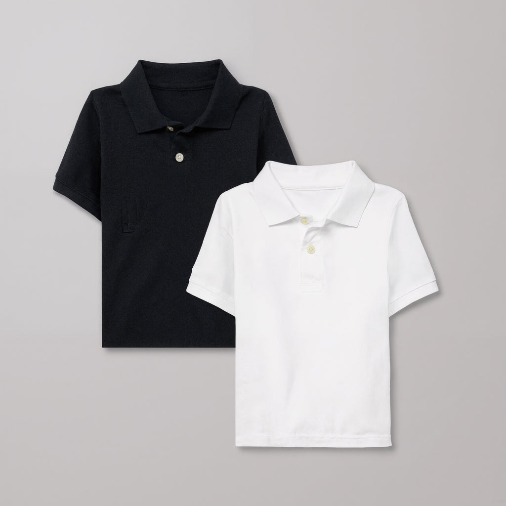 Pack Of 2 Baby And Toddler Boys Short Sleeve Polo Shirt