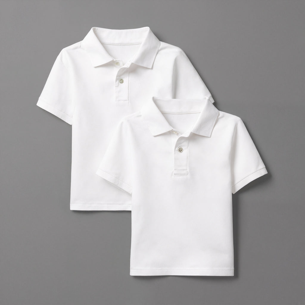 Pack Of 2 Baby And Toddler Soft Pique Polo T Shirt