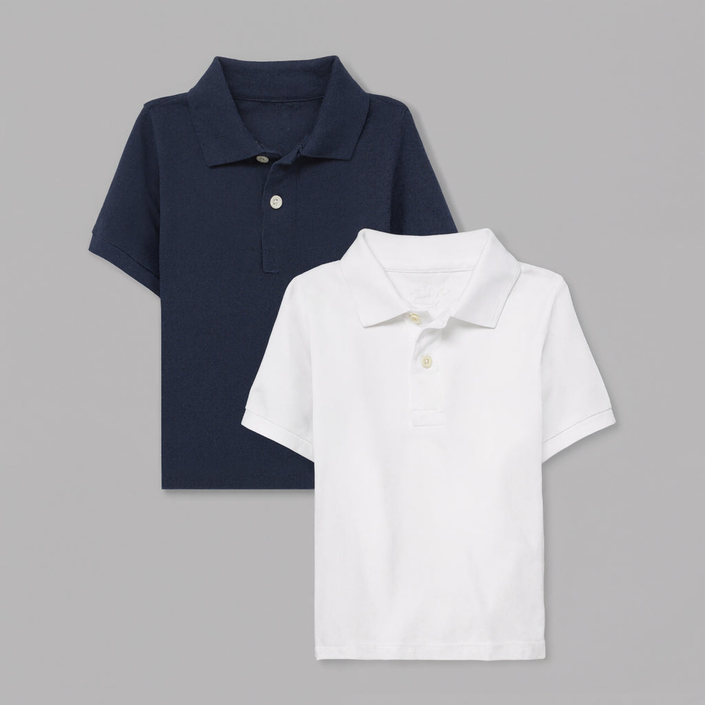 Pack Of 2 Baby And Toddler Boys Short Sleeve Polo Shirt