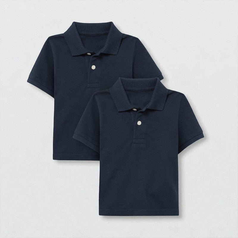 Pack Of 2 Baby And Toddler Soft Pique Polo T Shirt
