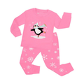 Two Piece Full Sleeve Pajama Set For Kids With Penguin Print