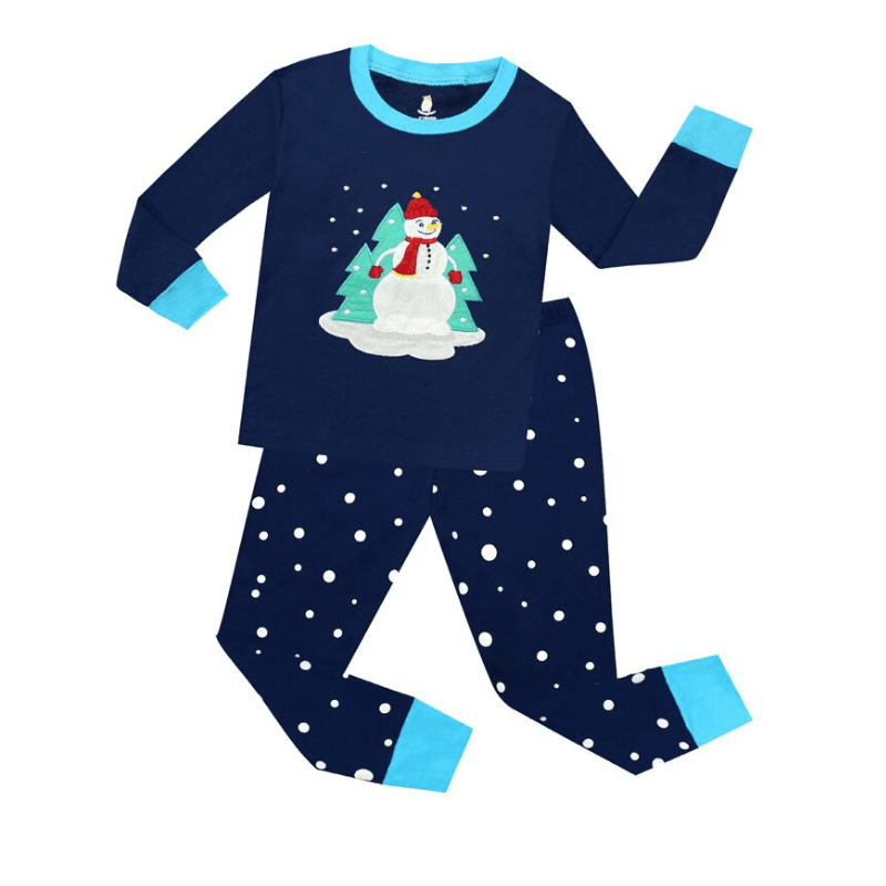 Snowman Print Pajama Set