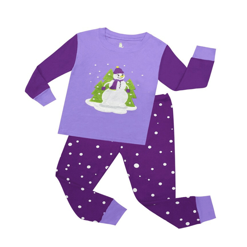 Snowman Print Pajama Set