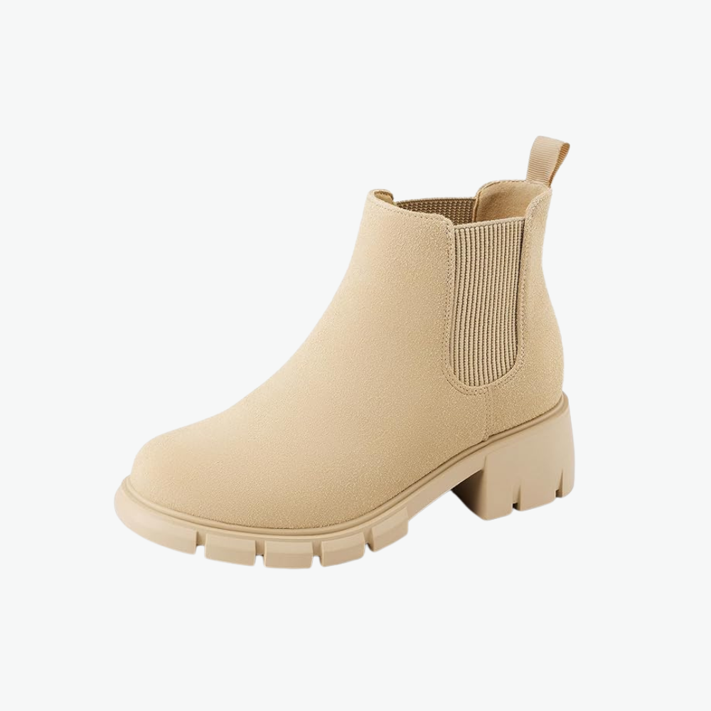 Girls Chelsea Boots With Comfortable Slip On Lug Sole