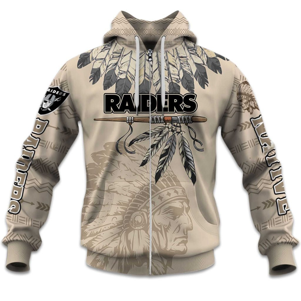 Las Vegas Raiders Heritage Zip Kids Hoodie