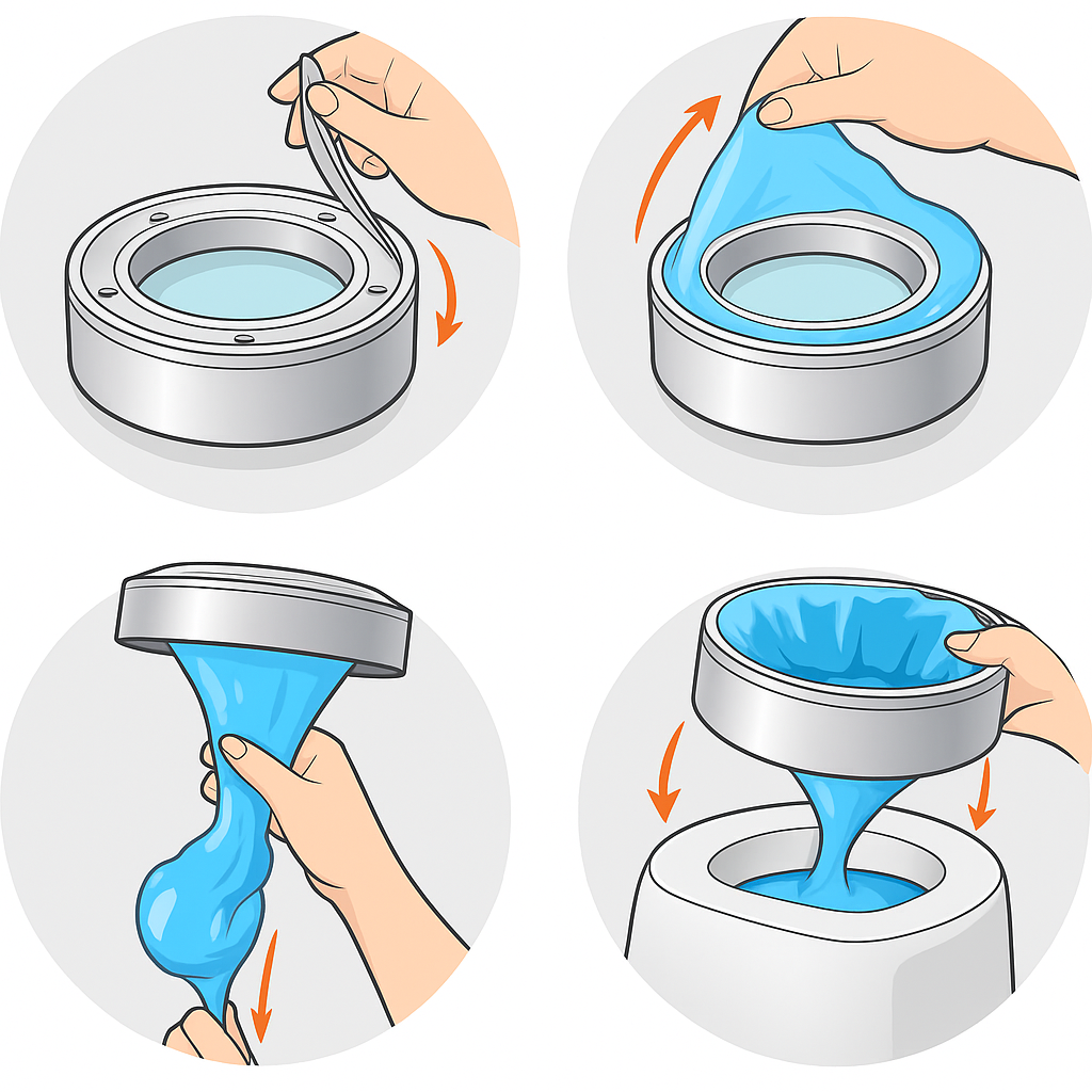 3 Rings of Diaper Pail Refills Ring For Freshness