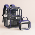 Clear PVC Backpack With Lunchbox For School