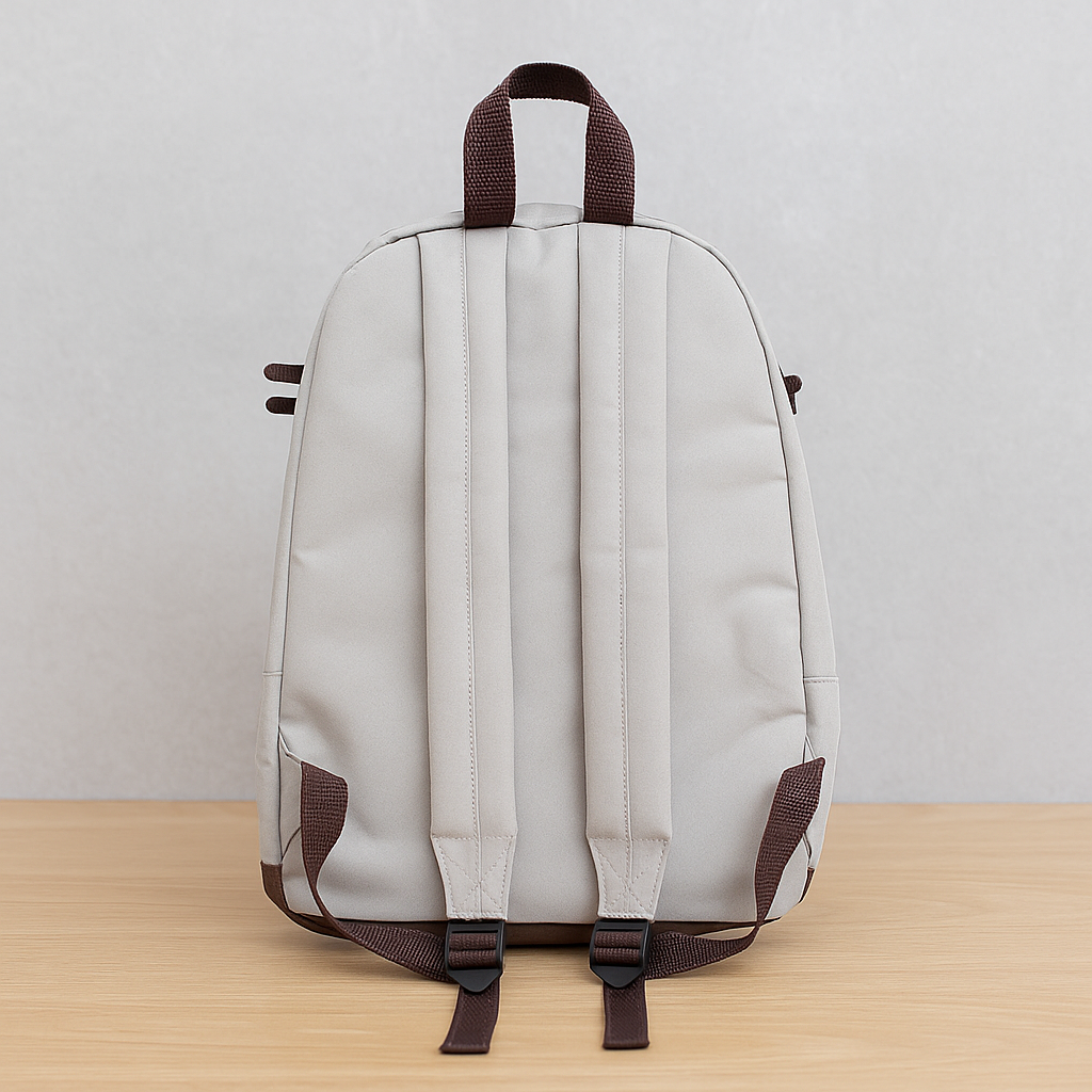 Cat Face Backpack With Front Zipper Pocket