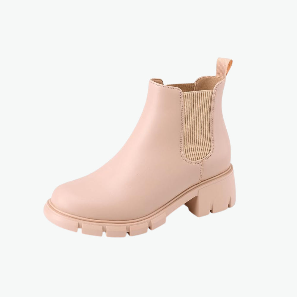 Girls Chelsea Boots With Comfortable Slip On Lug Sole