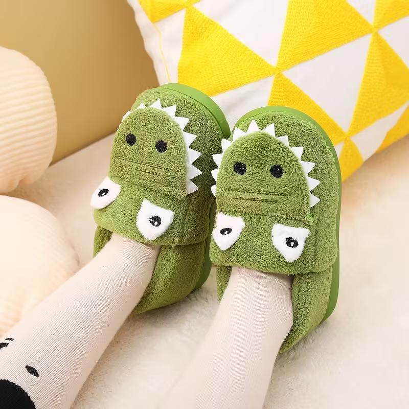 Warm Cartoon Slip On Slippers For Boys For Indoor Wear