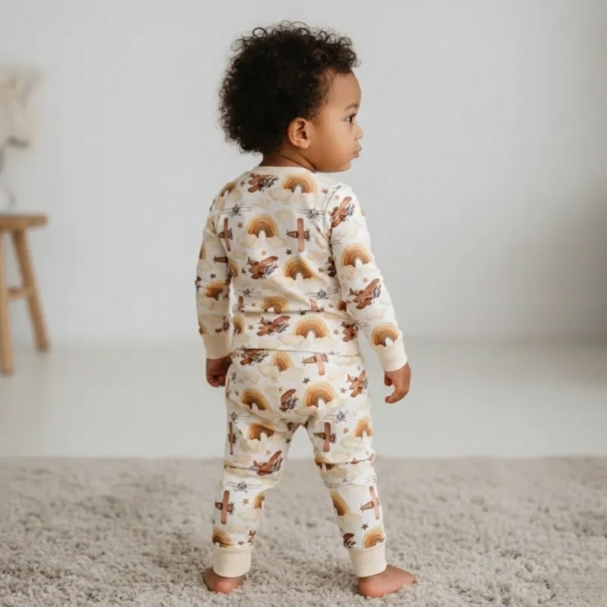 Kids Two Piece Eco Friendly Stretchy Pajama Set