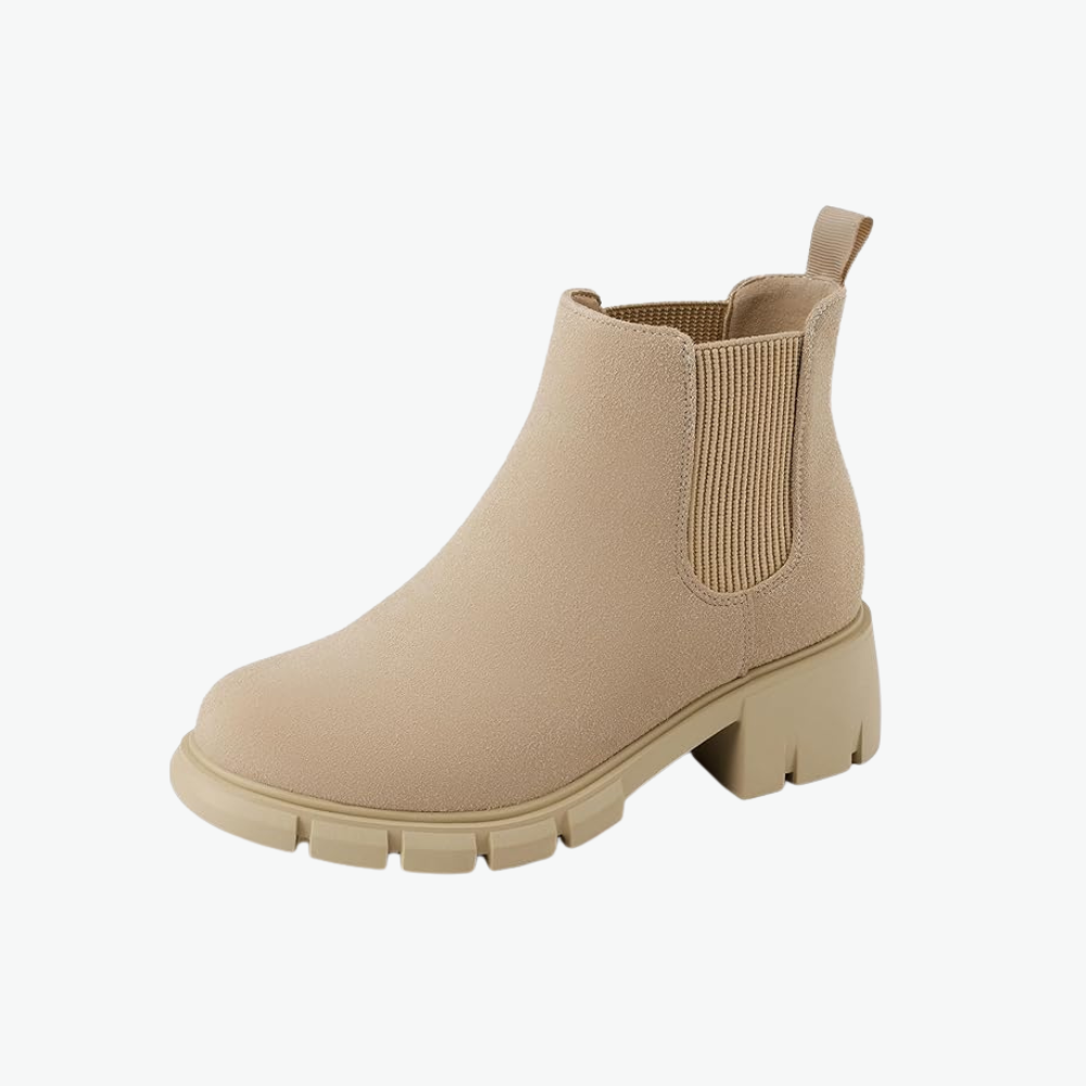Girls Chelsea Boots With Comfortable Slip On Lug Sole