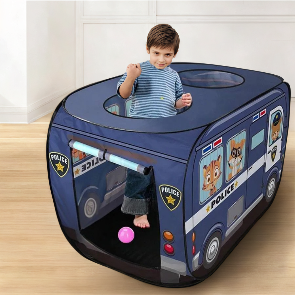 Children Portable And Foldable Truck Design Playhouse Toy Tent