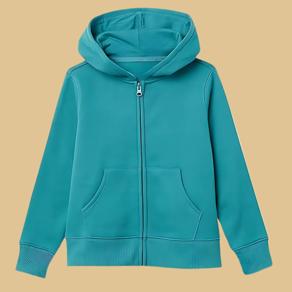 Girls And Toddlers Fleece Zip Up Hoodie Sweatshirt