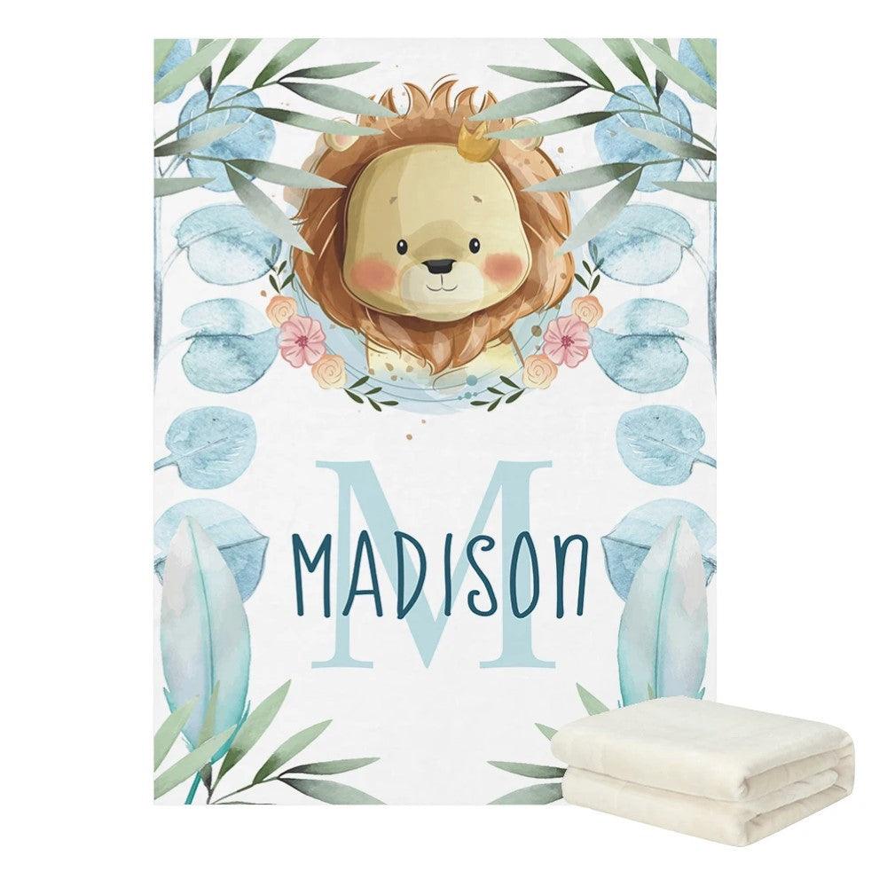 3 Pieces Lion Prince Personalized Custom Bedding Set
