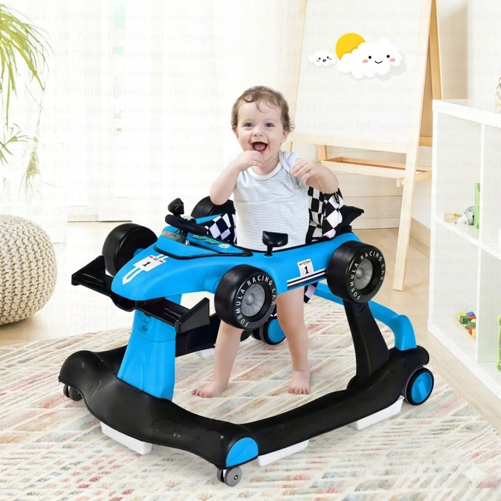 4 In 1 Foldable Adjustable Baby Activity Walker