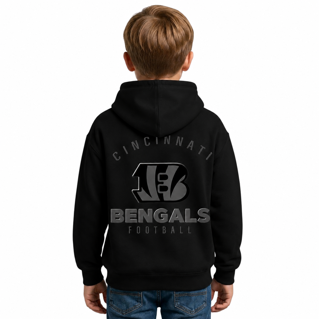 Cincinnati Bengals Football Fan Printed Pullover Kids Hoodie