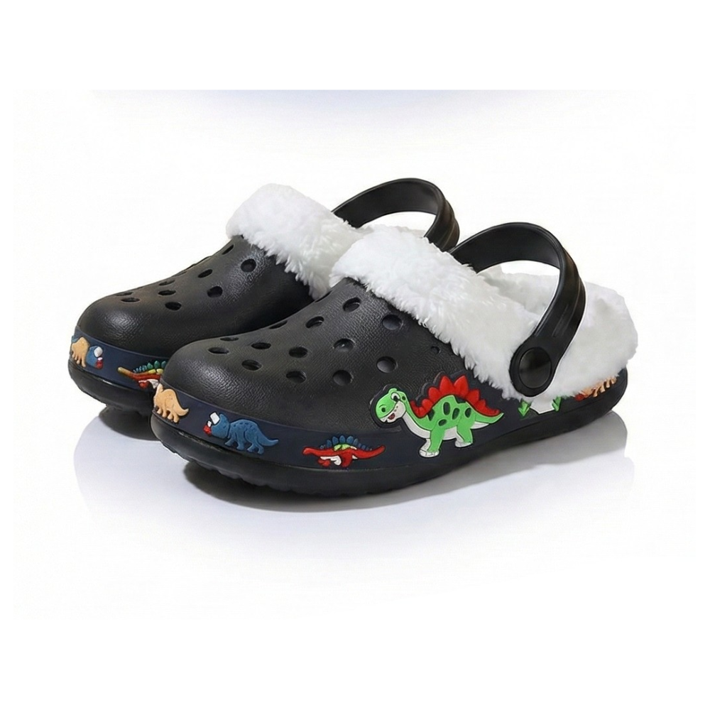 Kids Comfort Lined Adjustable Strap Clogs
