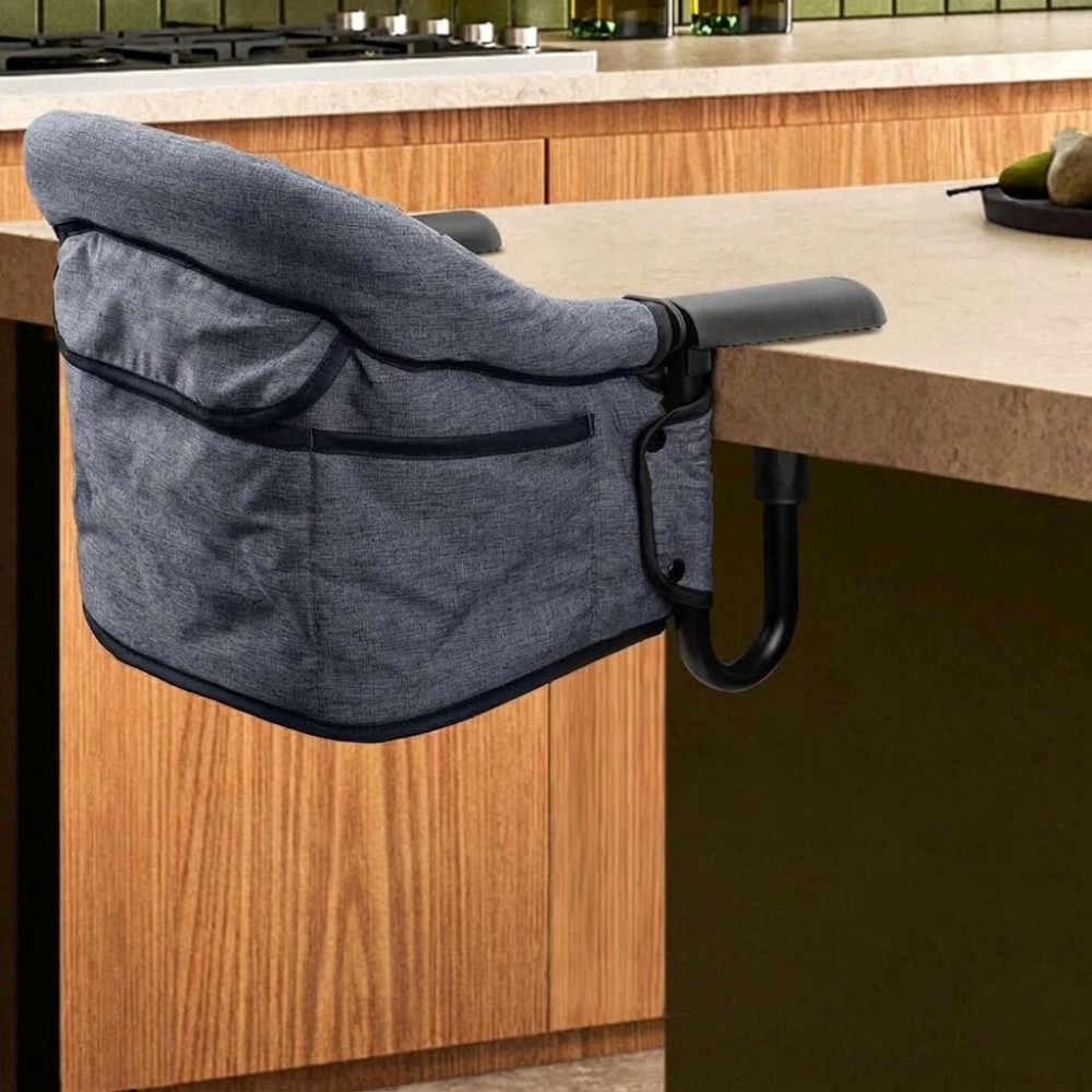 Toddlers Portable Hook On High Chair With Clamp Design