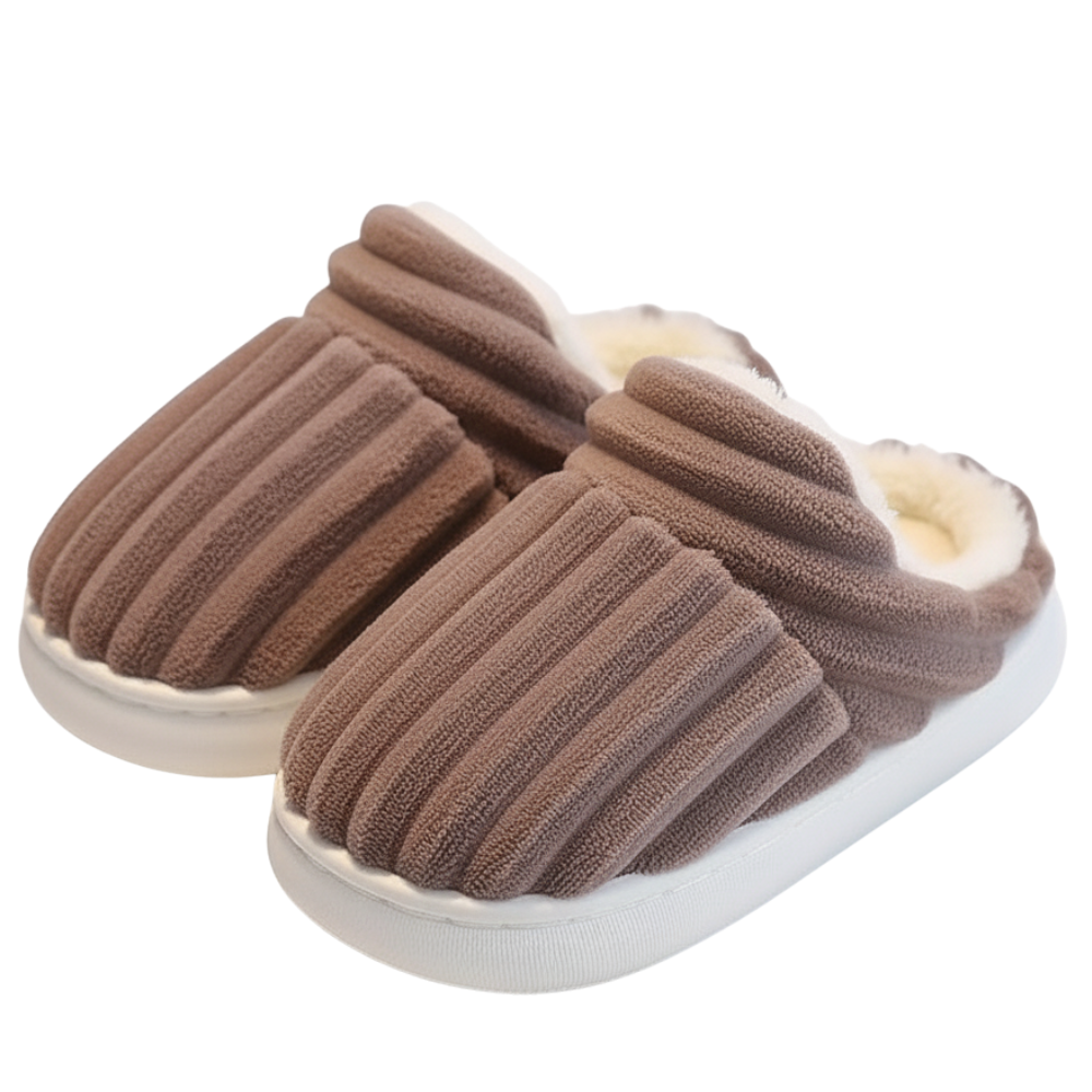 Kids Winter Warm Fleece Lined Slippers