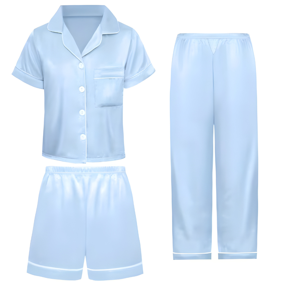 Girls Three Piece Casual Pajama Set